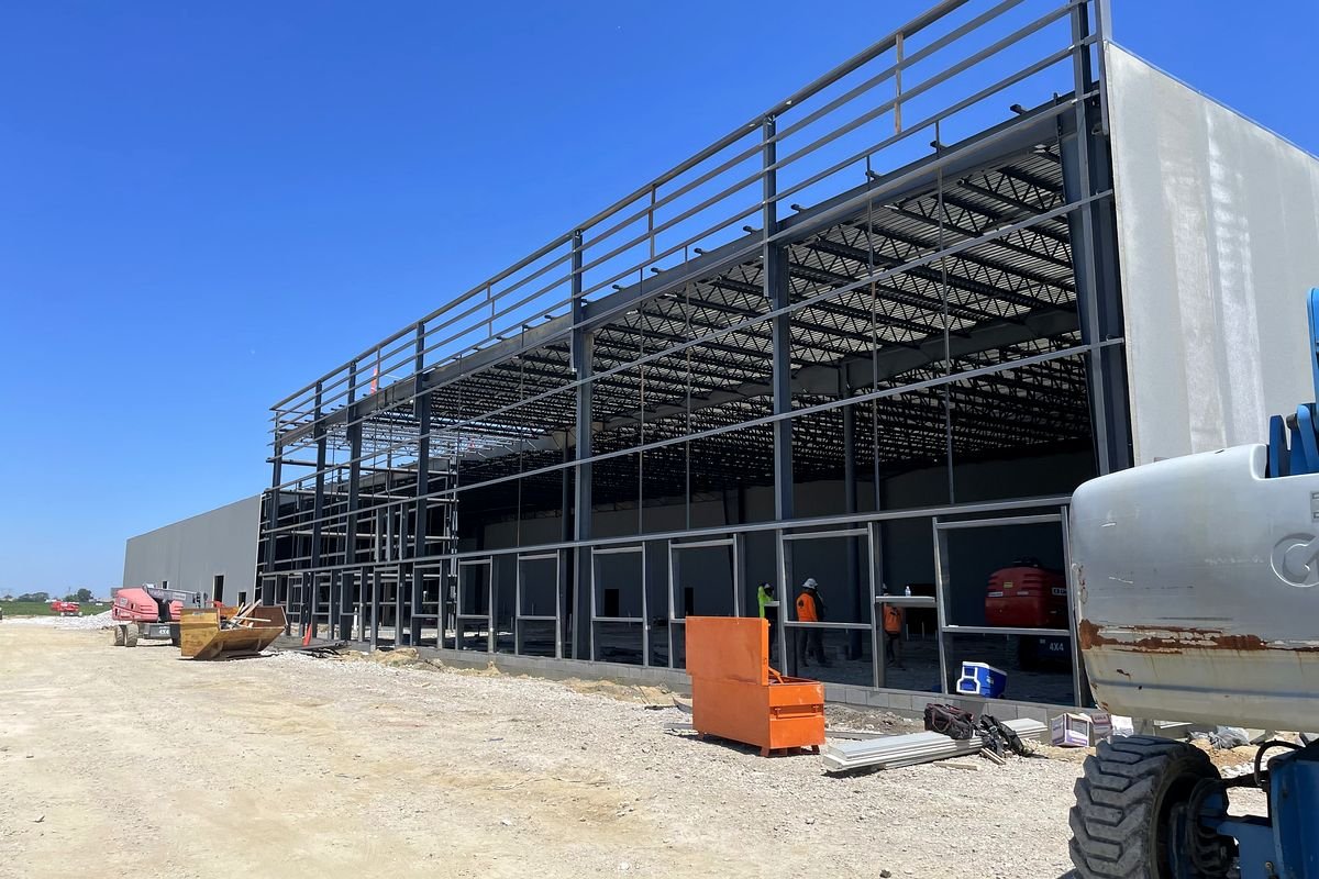 Frame and wall line — pre-engineered metal building project